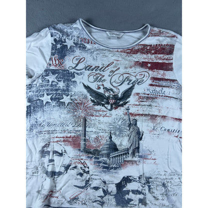 CJ Banks Patriotic Rhinestone Top - 1X