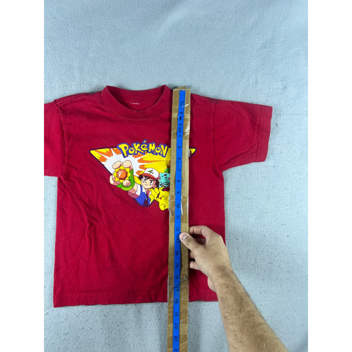 Vintage Pokemon Ash Pikachu Tee - Kids 5 Years