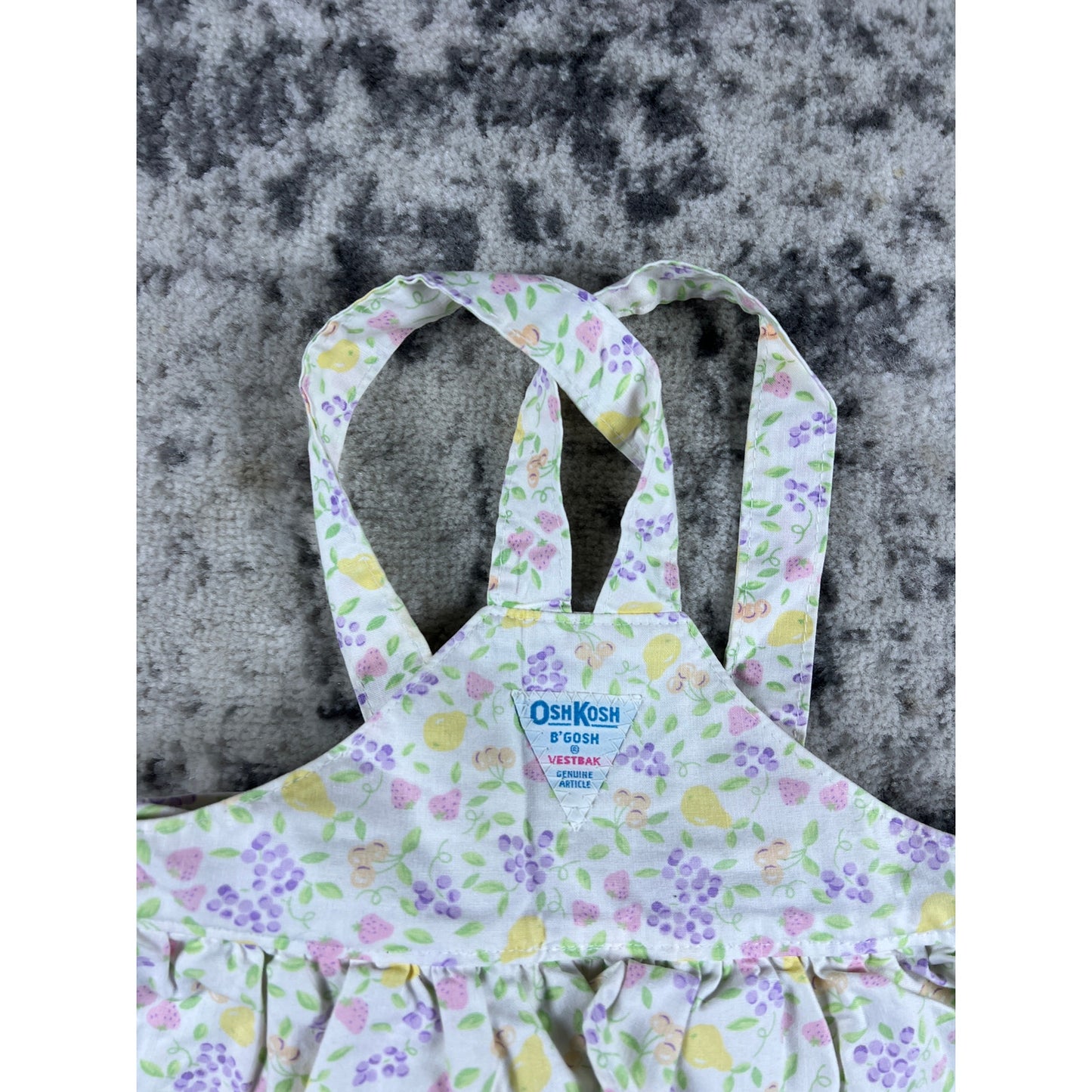 80's Vintage Floral Oshkosh B'gosh Shortalls - 2T