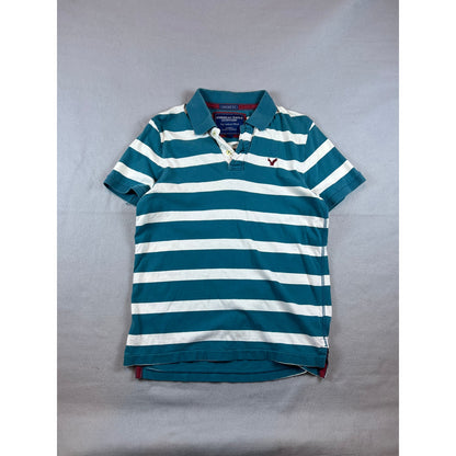 American Eagle Stripped Polo Shirt - M