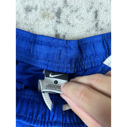 Y2k Blue Nike Mesh Basketball Shorts - L