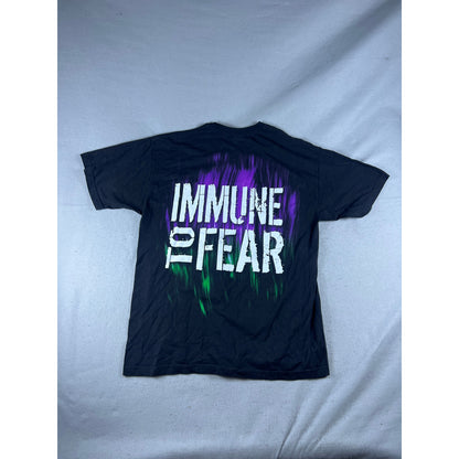 WWE Authentic T-Shirt Mens XL Black Jeff Hardy Immune To Fear Wrestling Graphics