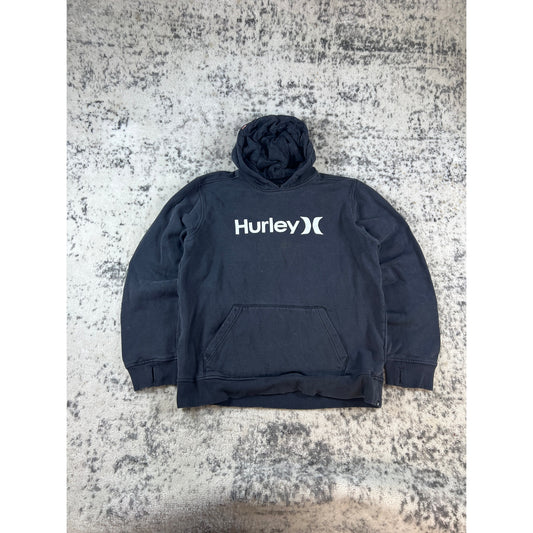 Hurley Spellout Hoodie Mens - L