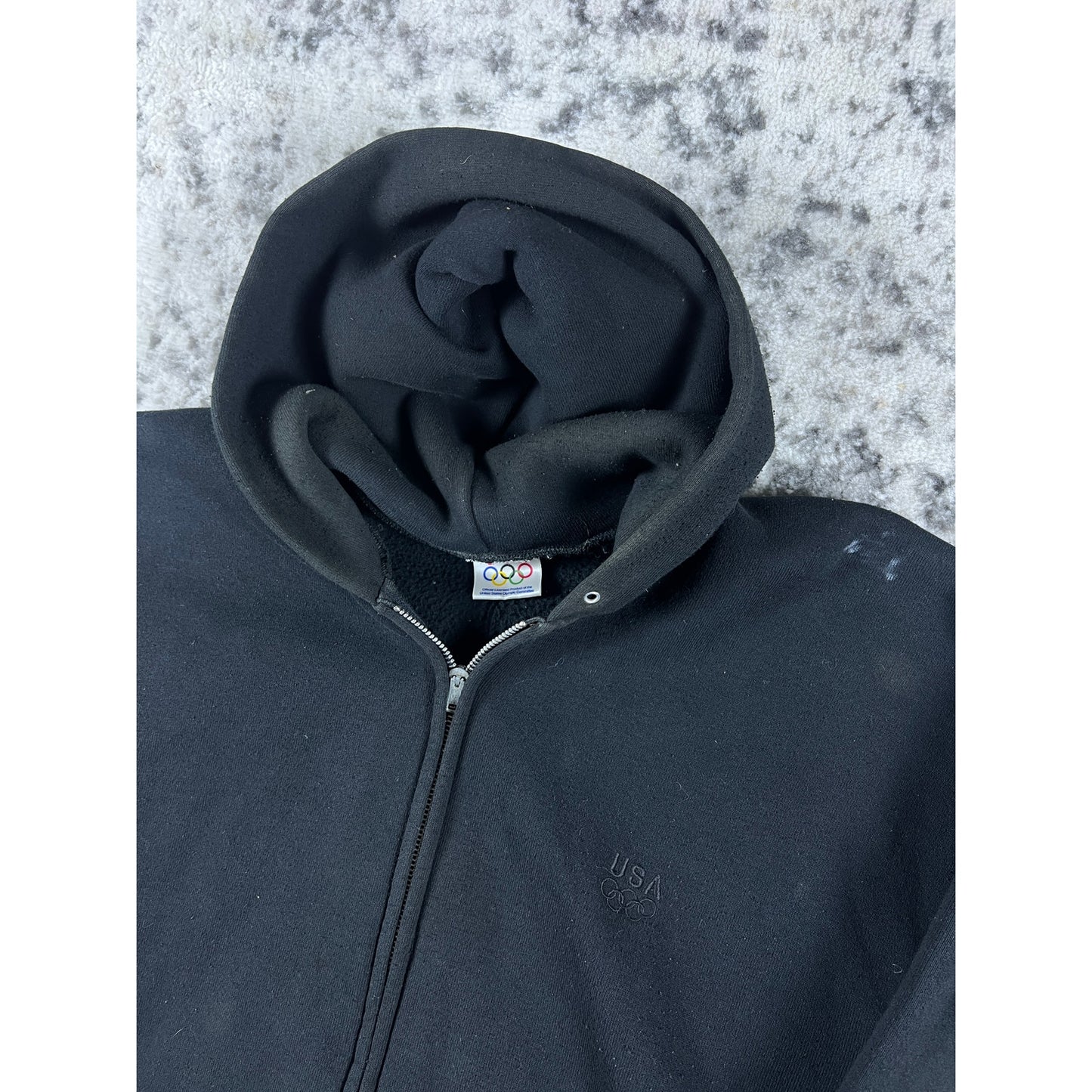 Vintage USA Olympics Full Zip Hoodie - M
