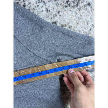 Grey Nike Spellout Hoodie - YL