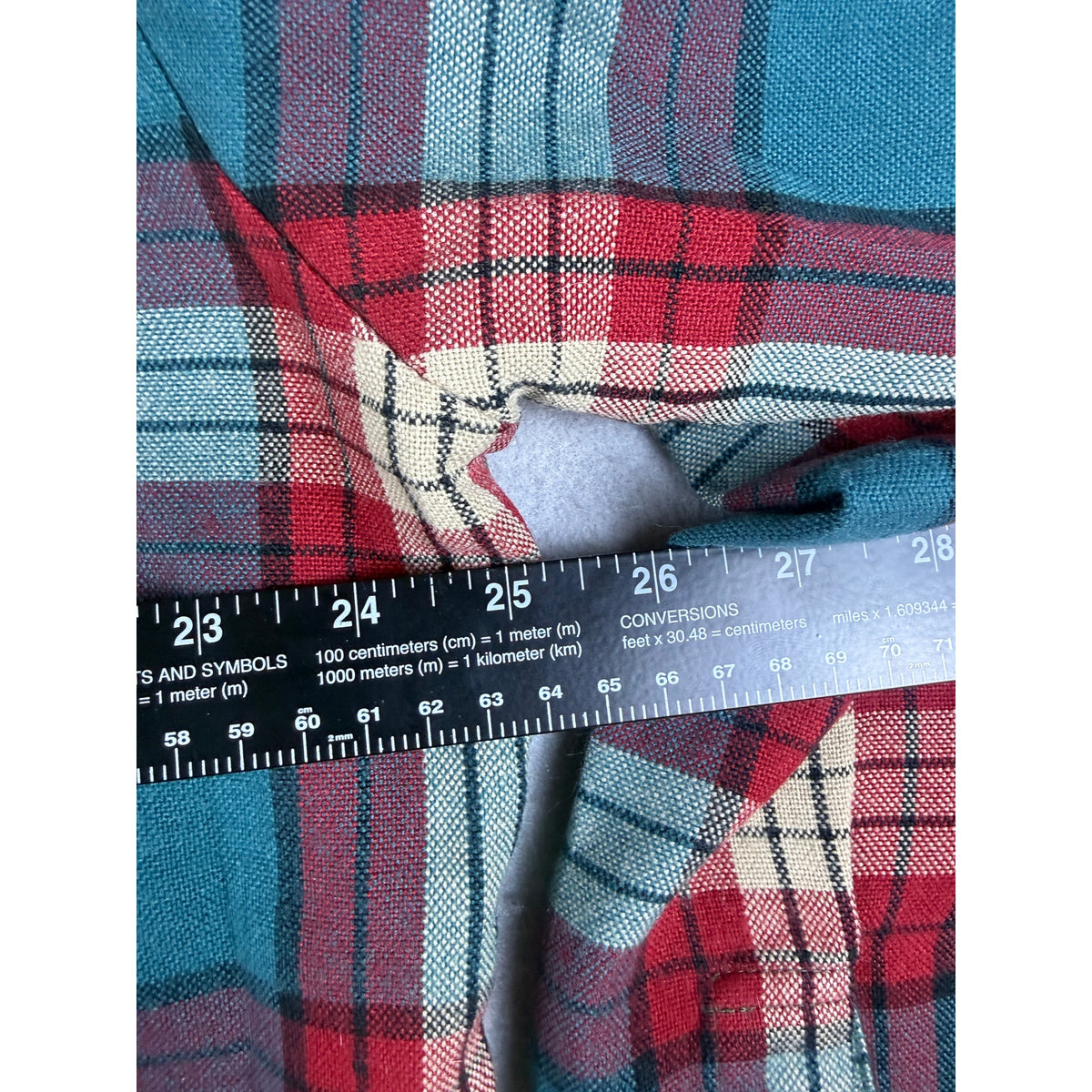 Vintage Arrow Flannel Plaid Shirt - L