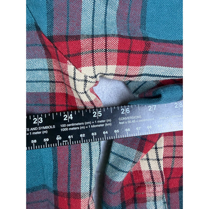 Vintage Arrow Flannel Plaid Shirt - L