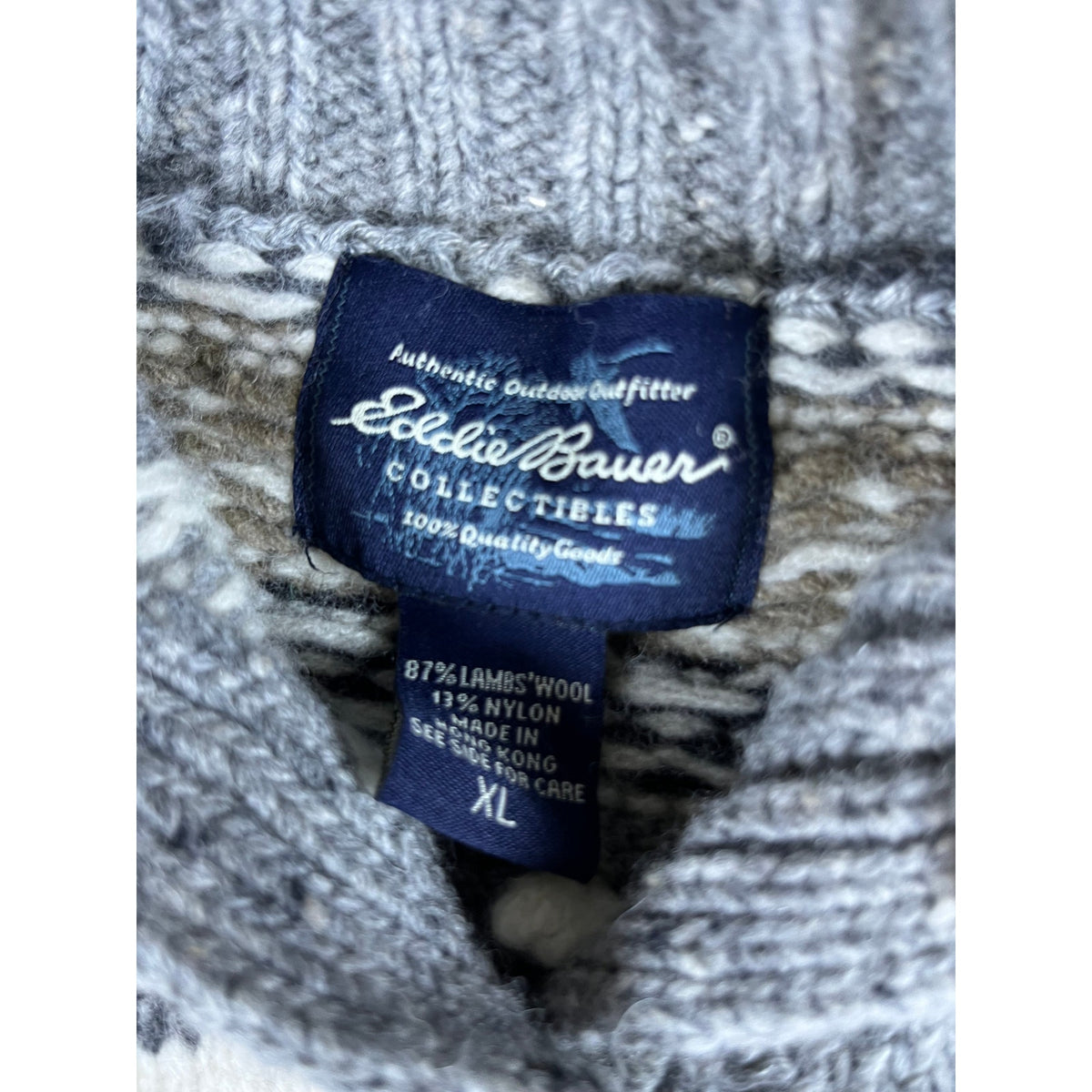 Eddie Bauer Fair Isle Nordic Cardigan Womens - XL