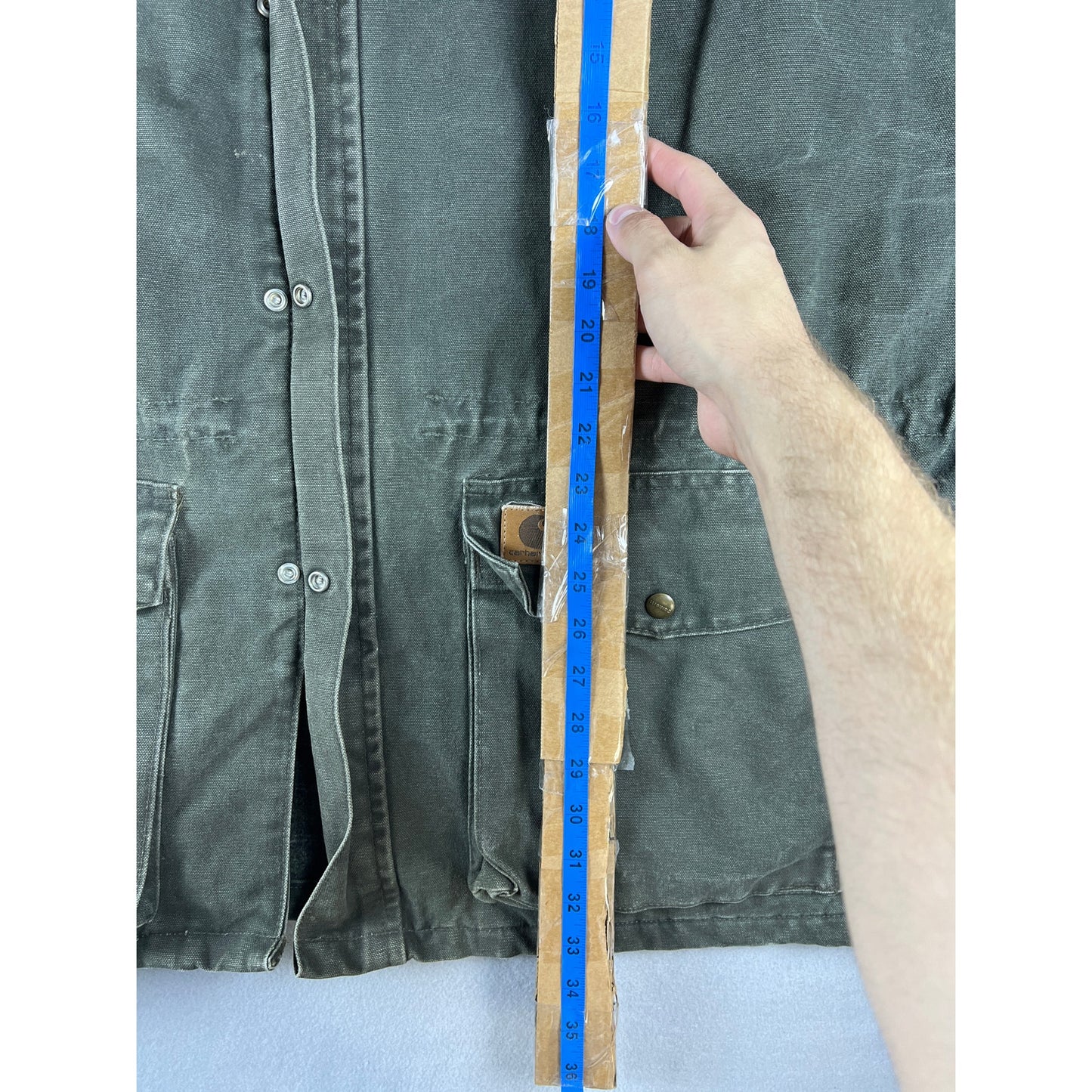 Vintage Carhartt C52 MOS Green Barn Chore Coat - XXL