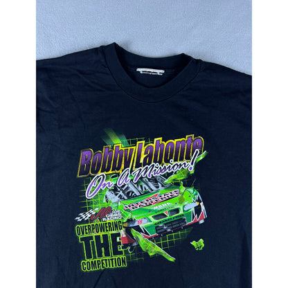 Vintage NASCAR Bobby Labonte Interstate 18 Shirt Youth - L
