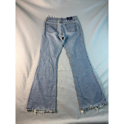 Vintage Y2K Blue Asphalt Flare Jeans - 9