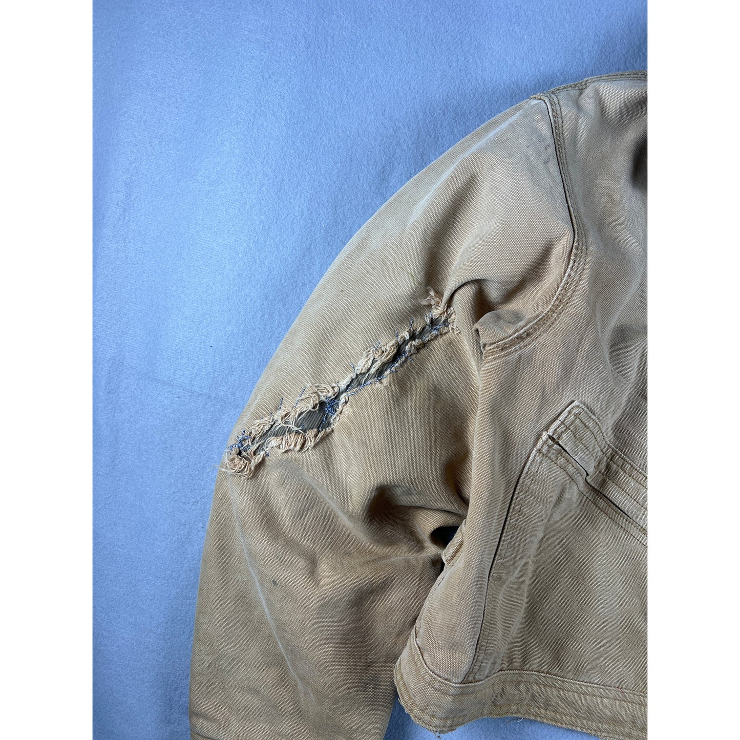 Vintage Carmel Tan Cropped Carhartt Jacket - XL