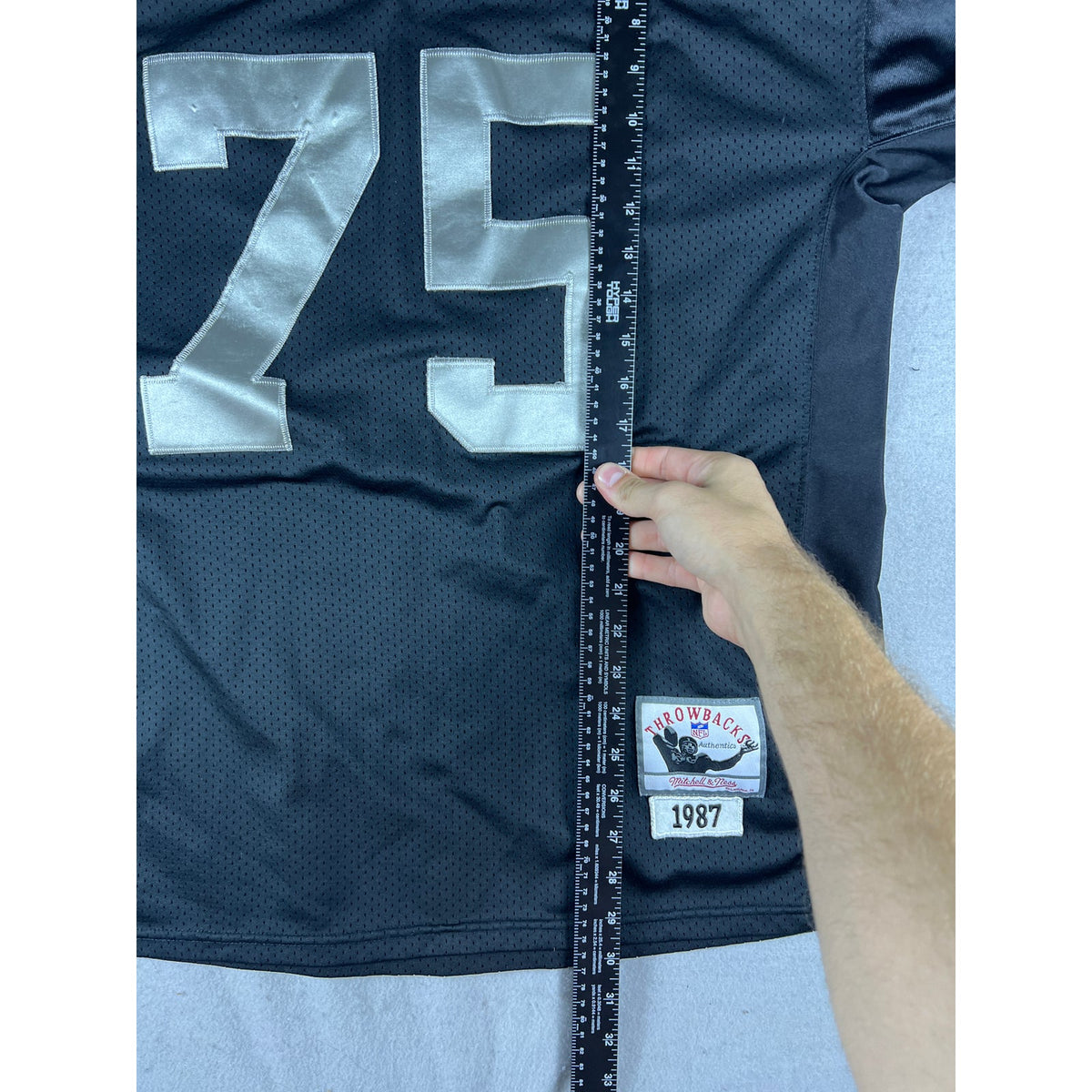 Vintage Mitchell & Ness Football Jersey Men 50 Las Vegas Raiders Howie Long 1987