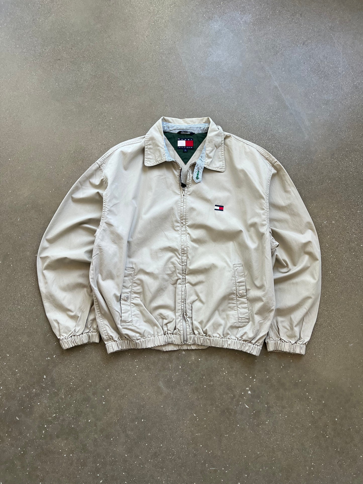 Vintage Cream Tommy Bomber - L