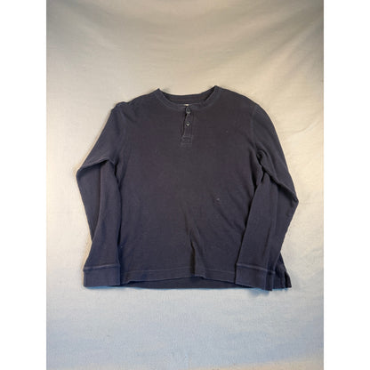 St John's Bay Henley Thermal Knit Shirt - L