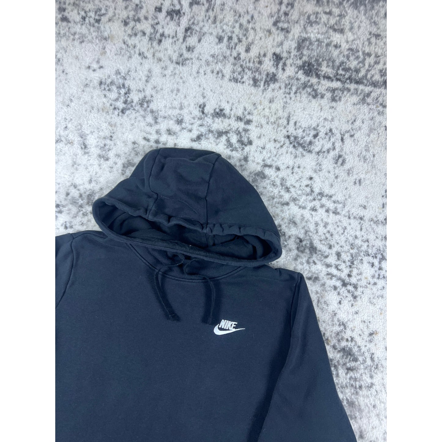 Black Nike Spellout Hoodie Mens - M