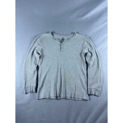 Fruit of the Loom Thermal Henley Shirt - L