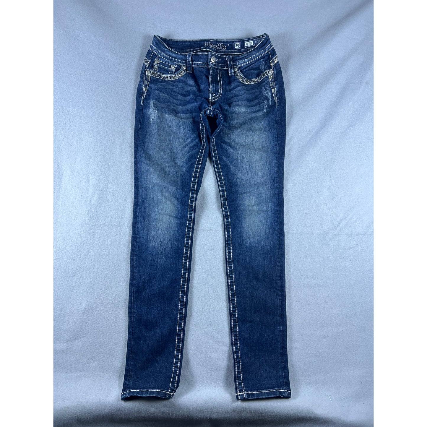 Miss Me Signature Skinny Embellished Jeans - 29