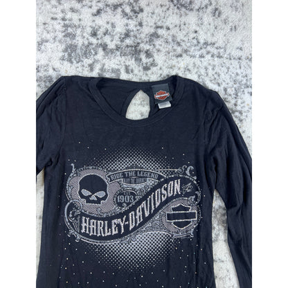 Harley Davidson Rhinestone Top - S