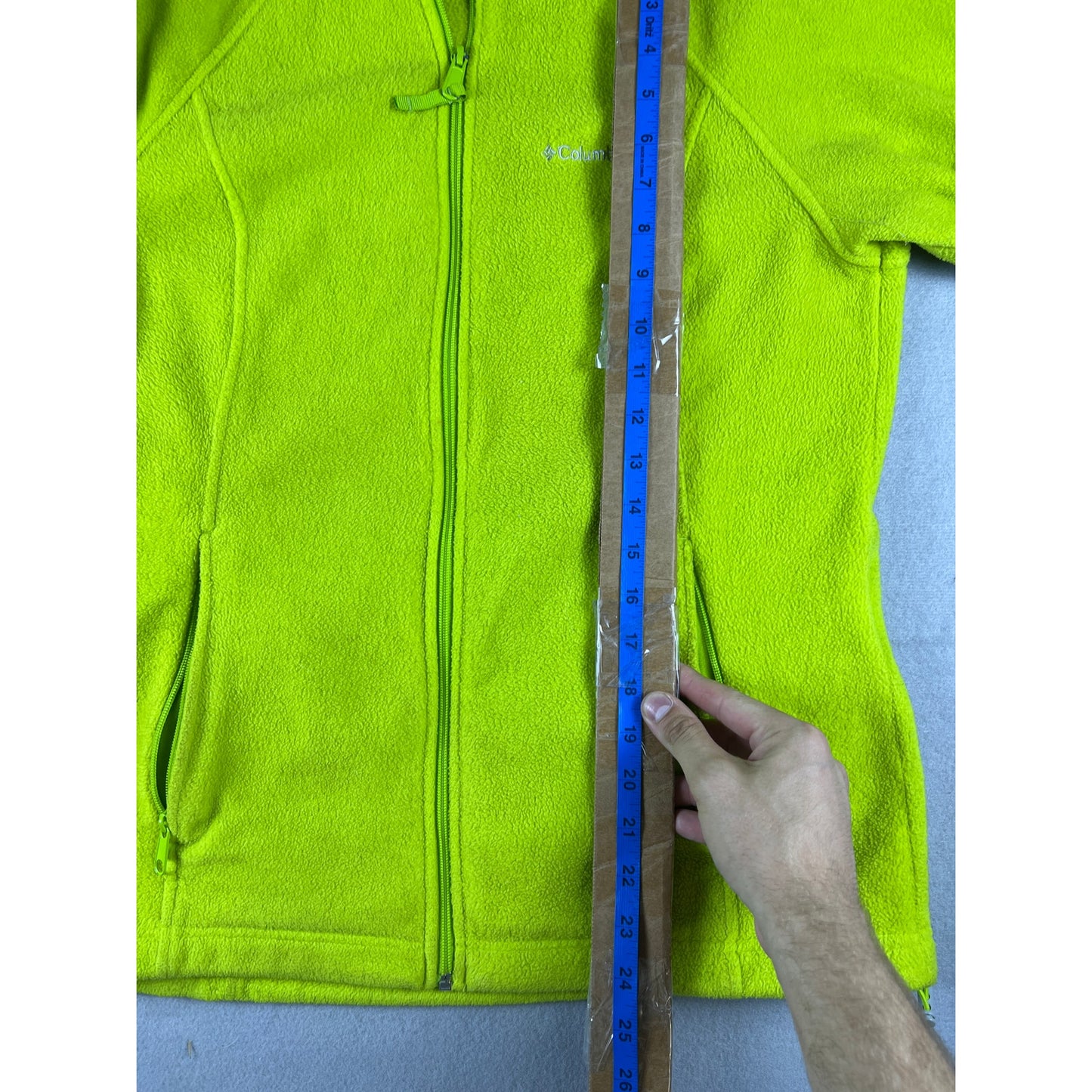Columbia Green Fleece Full Zip Jacket - L