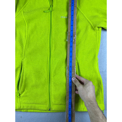 Columbia Green Fleece Full Zip Jacket - L