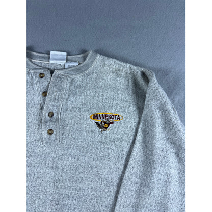 Vintage Minnesota Golden Henley Crewneck - L