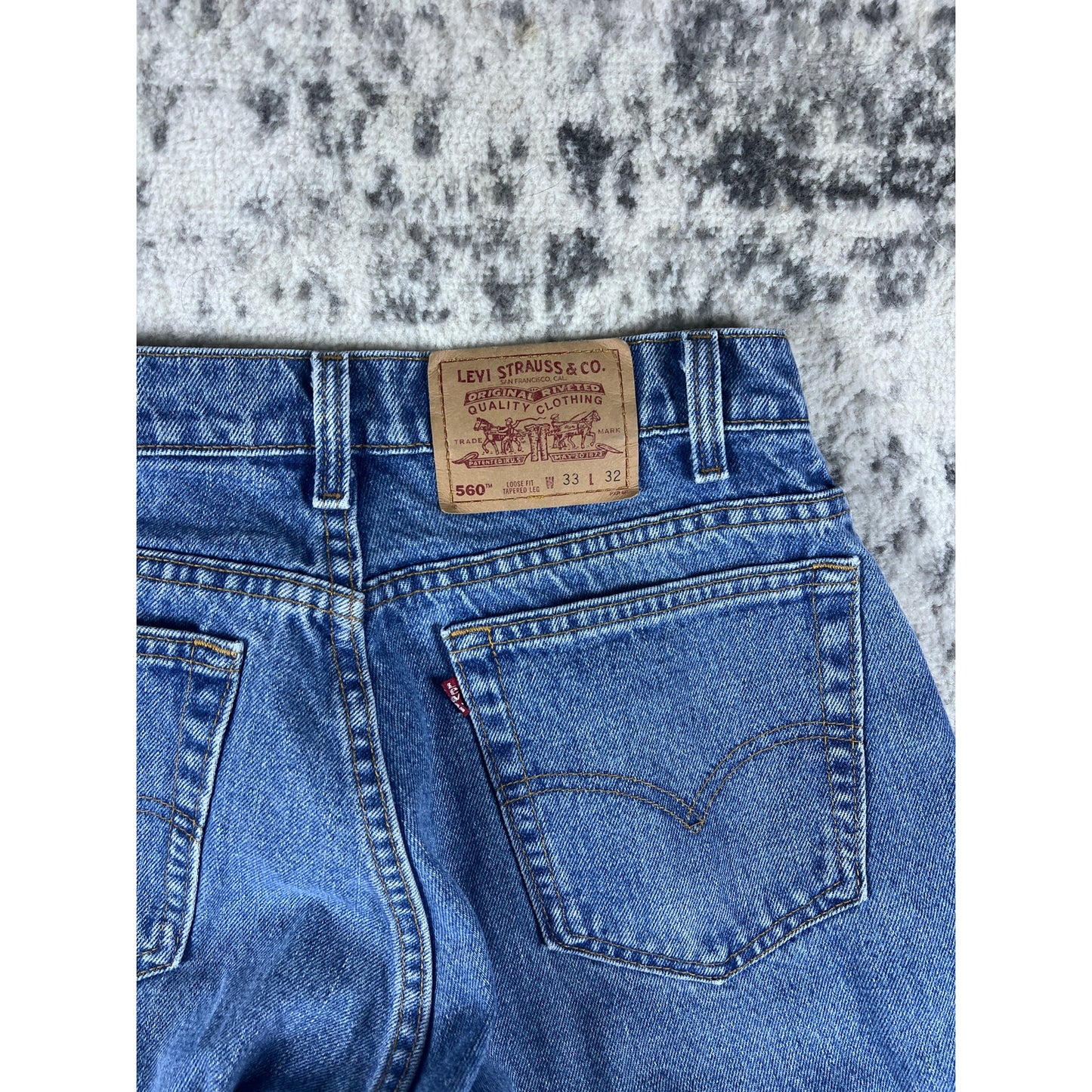 Vintage Levi 560 Denim Blue Jeans - 33