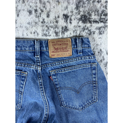 Vintage Levi 560 Denim Blue Jeans - 33
