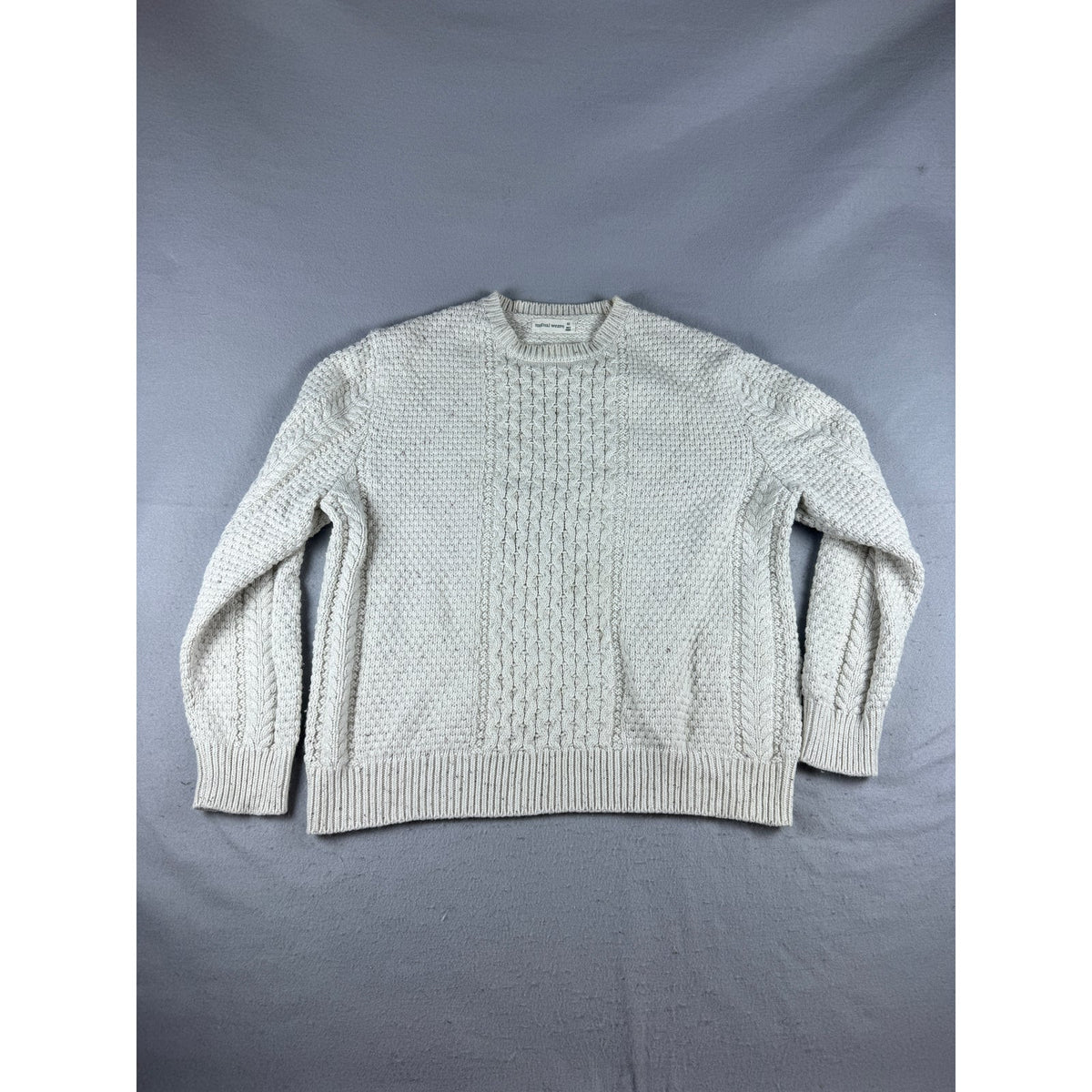 Mutual Weave Cable Knit Fisherman Sweater - XXL