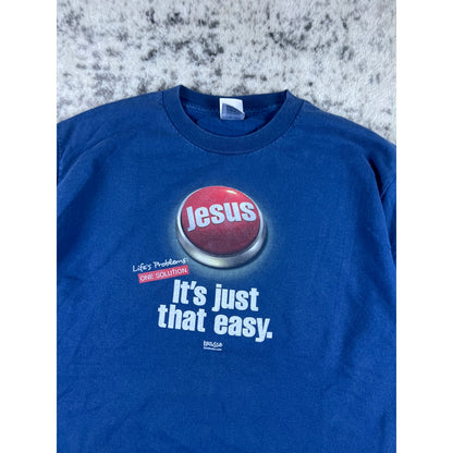 Vintage Its Just That Easy Jesus T-shirt - L