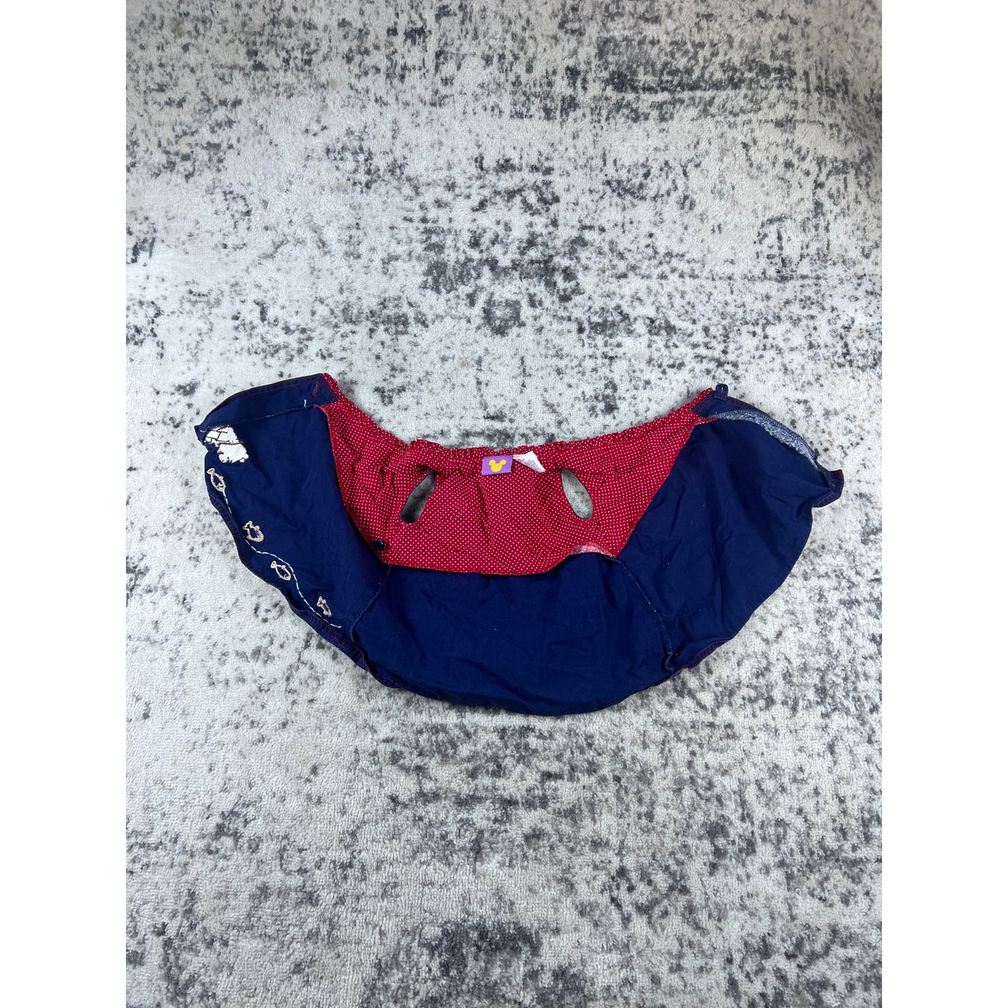Vintage Disney Winnie The Pooh Skirt Girls 6-9 Months Blue Ruffle Capelet Wrap