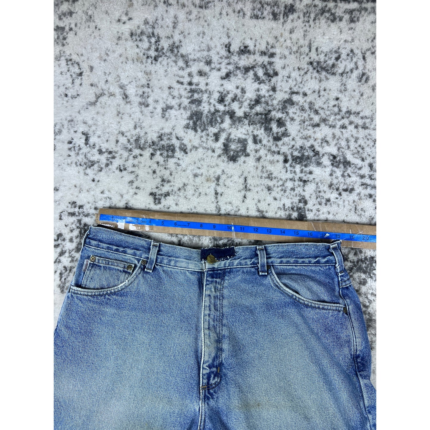 Vintage Denim Blue Carhartt Carpenter Pants - 36