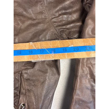 Vintage Darrow Leather Bomber Jacket - 38