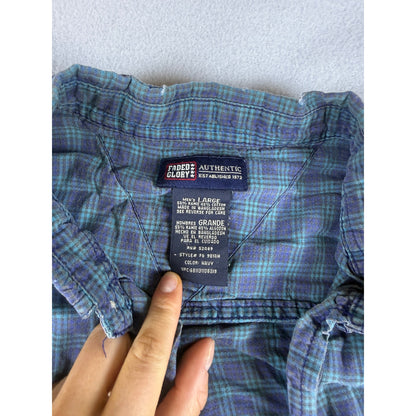 Faded Glory Plaid Shirt - L