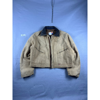 Vintage Berco Duck Canvas Work Jacket - L Tan