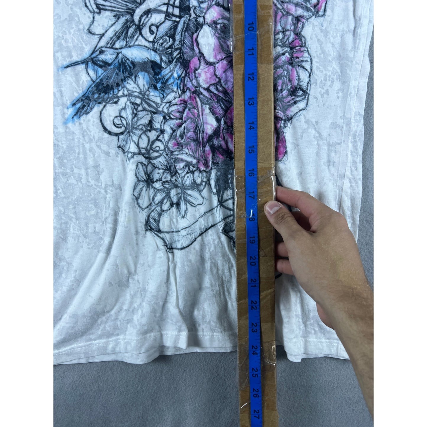 Stranded Y2K Grunge Floral Top Womens - XL
