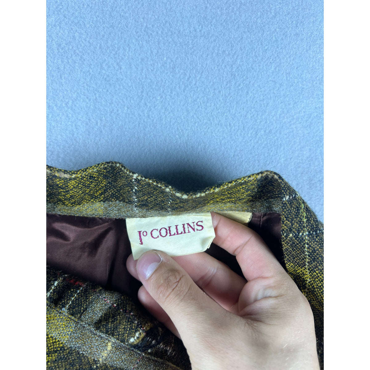 Vintage Jo Collins Wool Pencil Skirt - 24