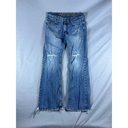 American Eagle Bootcut Low Rise Distressed Jeans - 32x32