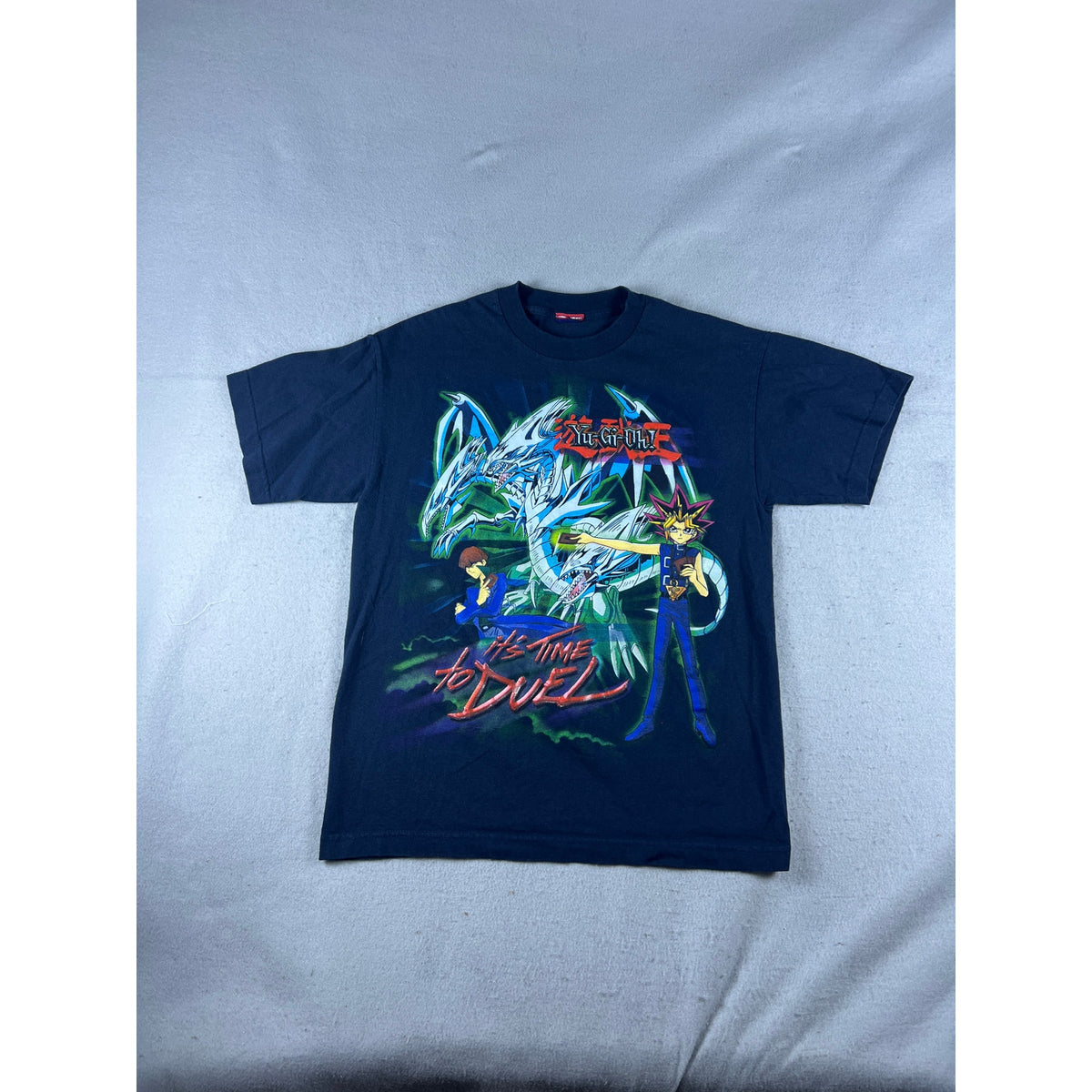 Vintage 1996 Yu-Gi-Oh Its Time To Duel T-Shirt Youth - L