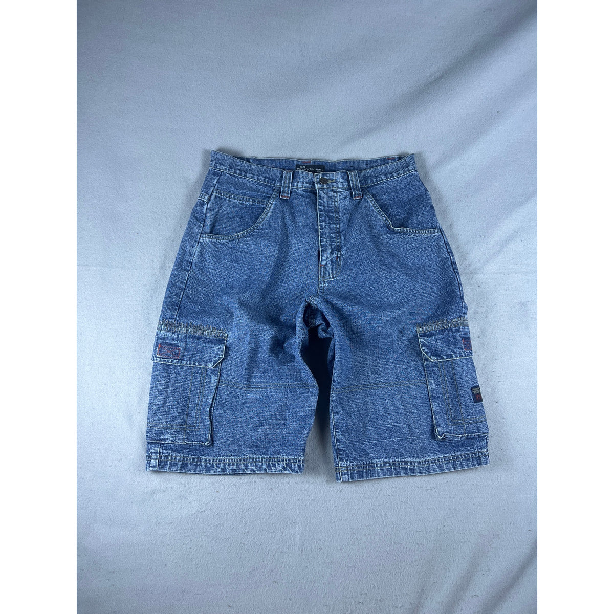Vintage Y2K No Boundaries Denim Cargo Shorts - 34