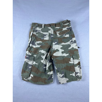 Y2k Military Camo Cargo Shorts - 12Y