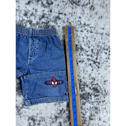 Vintage Spider Man Denim Shorts - 3T