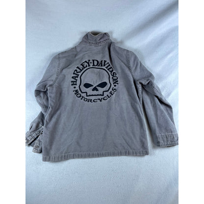 Harley Davidson Canvas Motorcycle Jacket - L