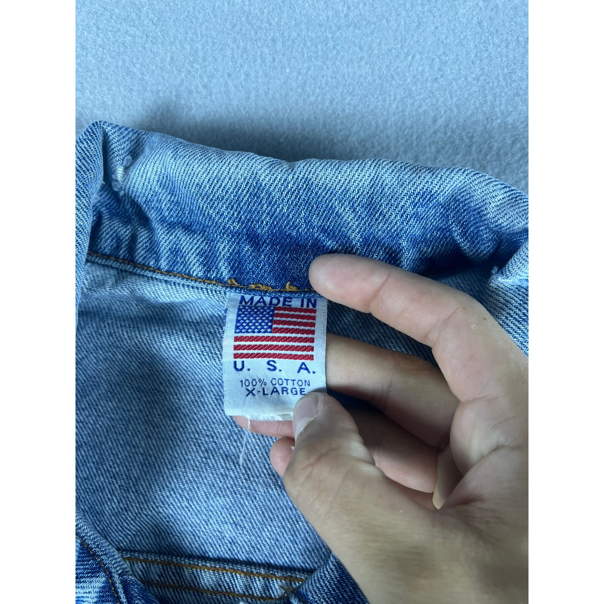 Vintage Disabled American Veterans Denim Jacket - XL