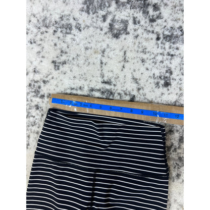 Lululemon Pants Womens Black White Striped High Rise - 6