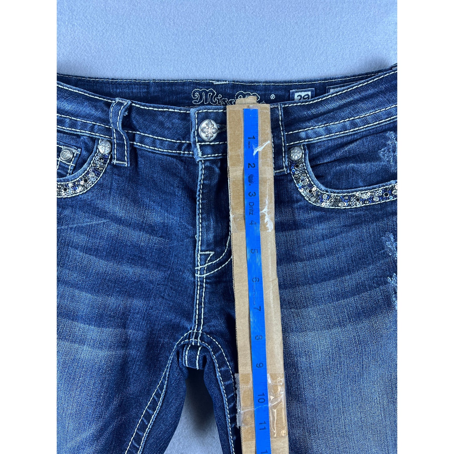 Miss Me Signature Skinny Embellished Jeans - 29