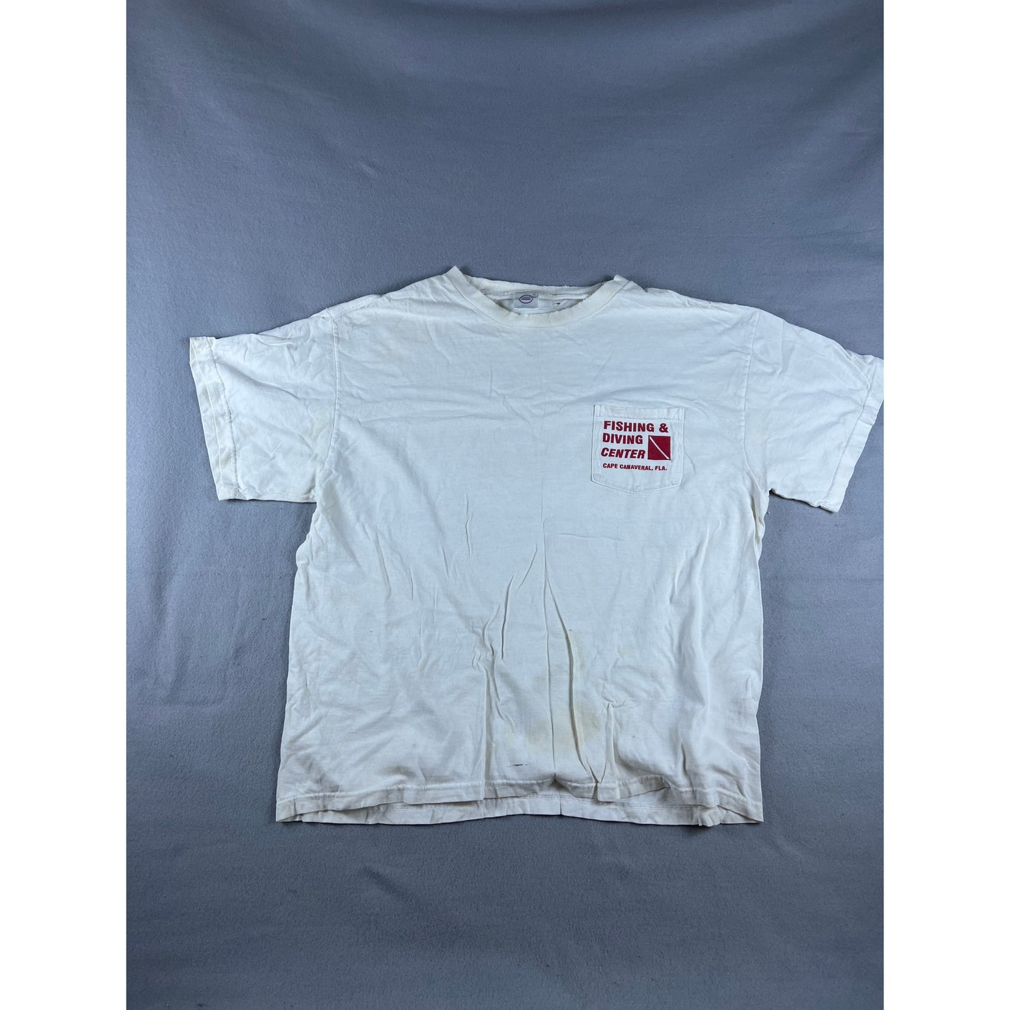 Vintage 90s Funny Fishing T-shirt - XL