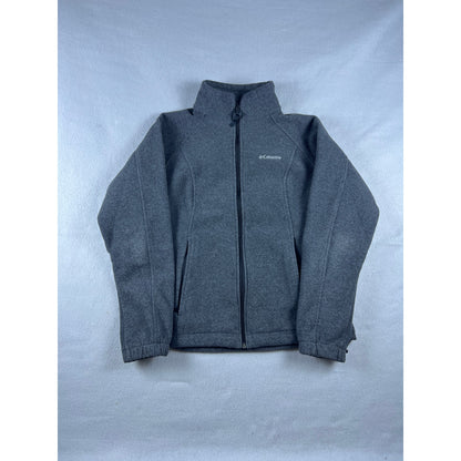 Columbia Gray Fleece Full Zip Jacket - M