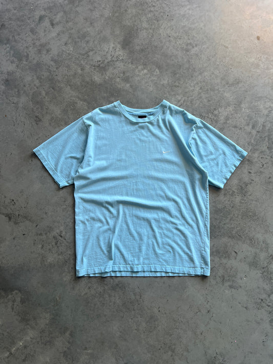 Vintage Sky Blue Nike Swoosh Shirt - L