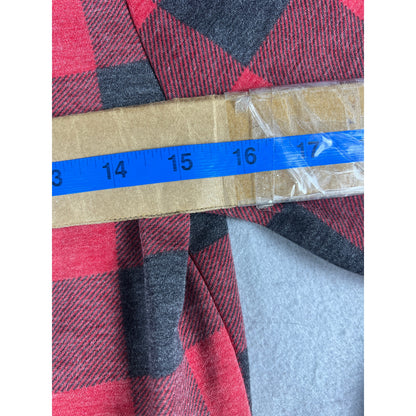 No Boundaries Buffalo Plaid Hoodie Jacket Youth - S